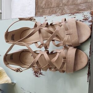 Nine West strappy heels